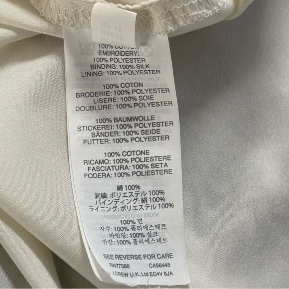 J.Crew Black & White Circle Embroidered Sleeveless Fit & Flare Dress – Size 4 - Picture 10 of 10